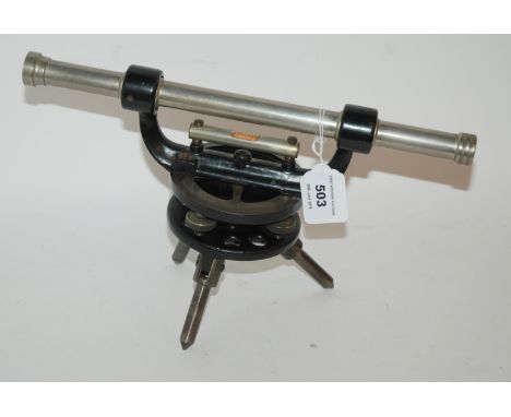 A vintage Surveyor's transit by Starret Condition Report: Available upon request
