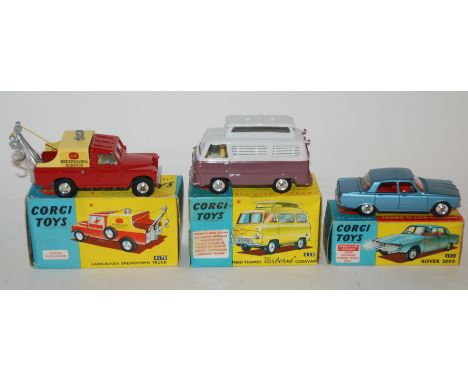 Seven various Corgi models comprising: 277 Superior Criterion Ambulance, 424 Ford Zephyr Estate Car, 437 Superior Ambulance o