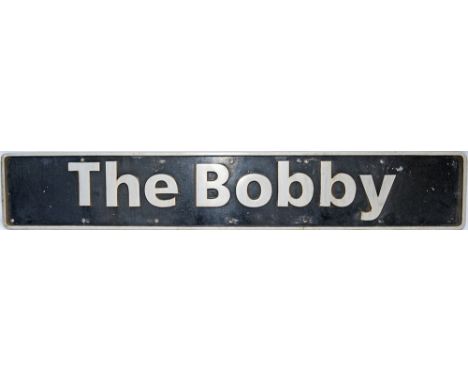 Nameplate THE BOBBY, ex Class 47 number 47743 originally D1772 built 1964. Named at Bristol Temple Meads on 30/3/95 by the BT