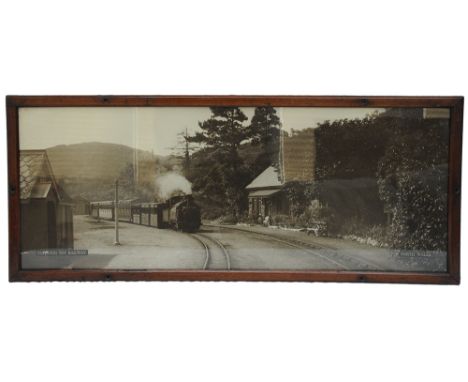 LMS sepia Carriage Print 'Festiniog Toy Railway'. In an original glazed frame.
