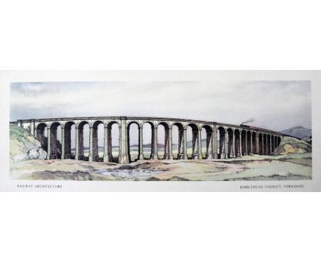 Carriage Print Ribblehead Viaduct, Yorkshire by Kenneth Steel from the LMR Railway Architecture Series.
