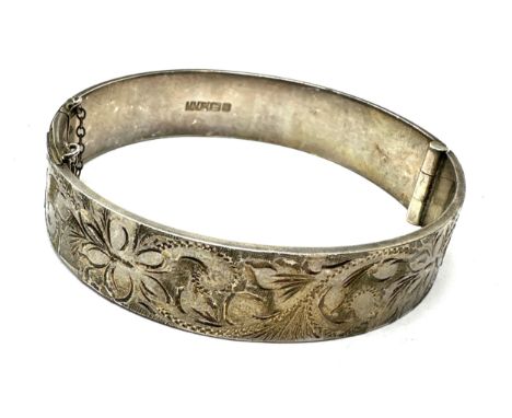 Vintage silver bangle weight 40g