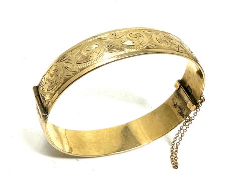 vintage gold 1/5th 9ct rolled gold bangle weight 30g