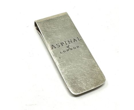 Aspinals of London silver money clip