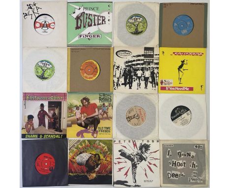 REGGAE - 7" COLLECTION (INC PROMOS). A quality pack of around 34 reggae 7" singles. Artists/ titles include The Ethiopians - 