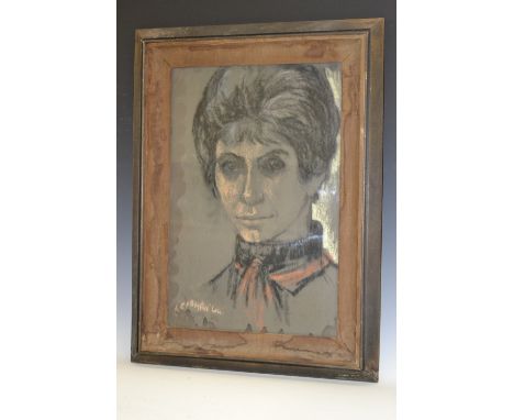 Ruth Sylvia Leibman (mid-20th century)Portrait of a Ladysigned, dated 64, pastel, 54cm x 36cm