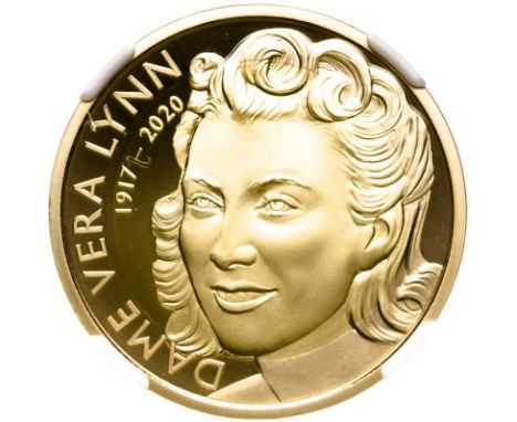 UNITED KINGDOM. Elizabeth II, 1952-2022. Gold 2 pounds, 2022. Royal Mint. Proof. Commemorates Dame Vera Margaret Lynn (1917 -