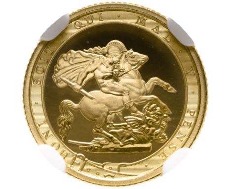 UNITED KINGDOM. Elizabeth II, 1952-2022. Gold 1/4 sovereign, 2017. Royal Mint. Proof. Commemorating the 200 year anniversary 