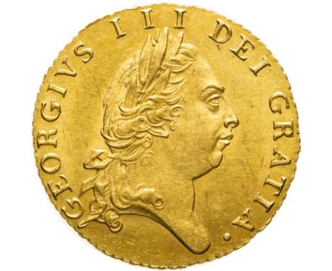 GREAT BRITAIN. George III, 1760-1820. Gold half-guinea, 1790. Scarce.Fifth laureate head right. Legend reads GEORGIVS III DEI