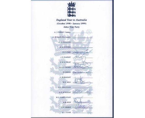 Cricket Album 38 signed team sheet, First Day covers, pieces many Multisigned with over 125 autographs includes Cyril Wells l