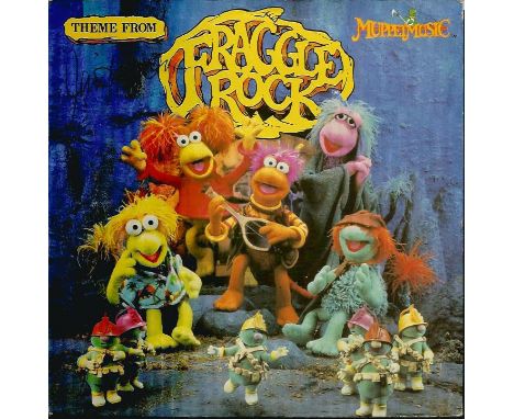 Jim Henson signed Fraggle Rock 7 inch record. Lovely 7 inch record of the theme from Fraggle Rock signed by legendary puppet 