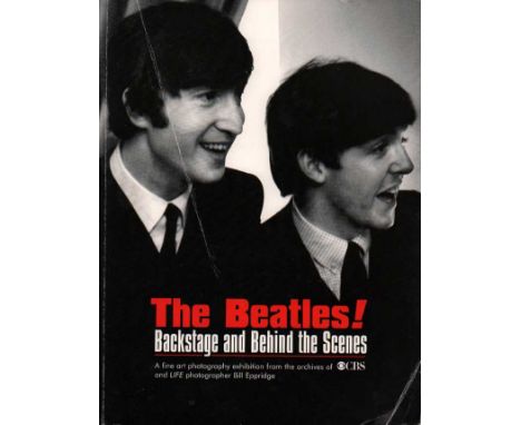 Scarce Beatles related artists signed book. Paperback edition of the Beatles Backstage and Behind the Scenes archives of Life