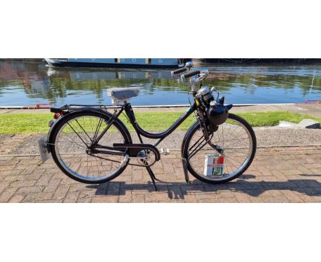 1951 VeloSolex 45, 49cc. Registration number SXS 923 (non transferrable). Frame number 187565. Engine number 118133. In 1940,