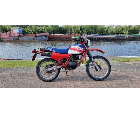 1986 Honda XL125R Paris - Dakar, 124cc. Registration number C731 JYC. Frame number TD01001461. Engine number TD0105349.Sold w