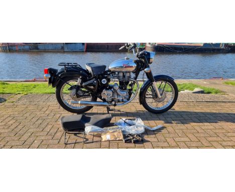 2007 Royal Enfield Bullet 350, 346cc. Registration number CX07 DVB. Frame number ME3BABSB46C701910. Engine number 6B701910H.S