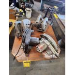 (4) Vintage Power Saws; Black & Decker, Power Guide Jet, Wen, & Grants