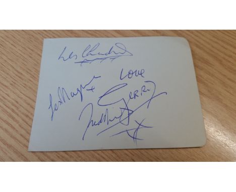 POP MUSIC, Gerry &amp; the Pacemakers, signed album page by Gerry Marsden (first name only), Les Maguire, Les Chapman &amp; F