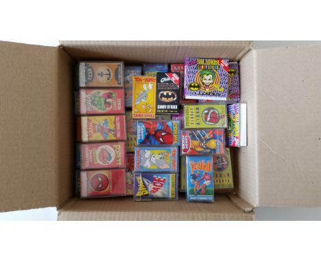 TRADE, sweet cigarette packets, inc. Primrose (10), Popeye, Space Race, Action Man, Hulk; Chix (21), Batman (7), The Joker (7