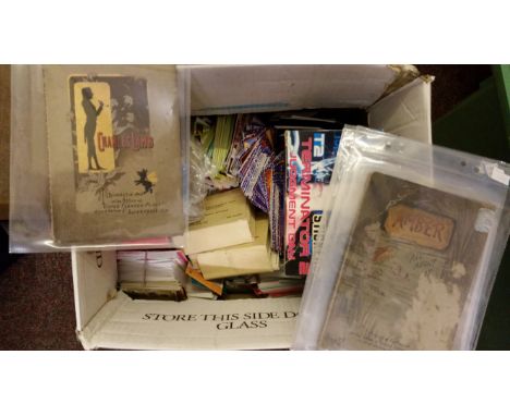 MIXED, selection, inc. Copes Smoke Room Booklets, Nos. 1, 4, 7 (heavy scuff to cover) &amp; 10; part of Dukes printed album, 