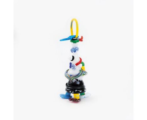 Otmar Alt (Wernigerode 1940). Rebvogel. Rosenthal, studio-linie. 1996. Farbiges Glas. H. 66 cm. Sign. O. Alt (graviert), num.