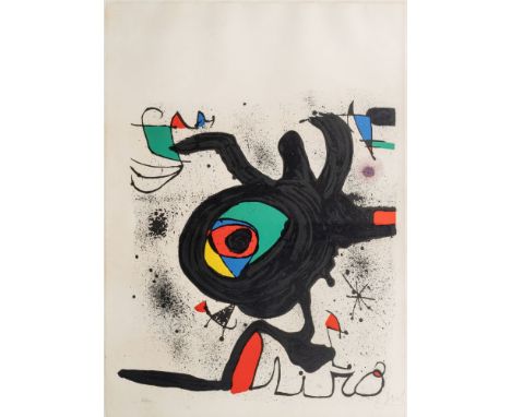 Joan Miró (Barcelona 1893 - Palma de Mallorca 1983). Das graphische Werk - Kunstverein Hamburg. 1973. Farblithographie. 76 x 