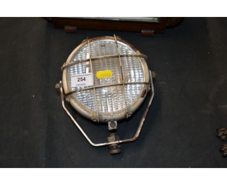 An enamel tractor light 