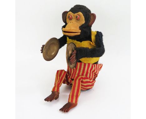 Vintage Hsin Chi Toy's (Taiwan) Jolly Chimp Battery Operated Toy (untested) 