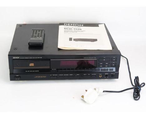 Denon DCD-1520 Stereo Compact Disc CD Player with manual and remote 