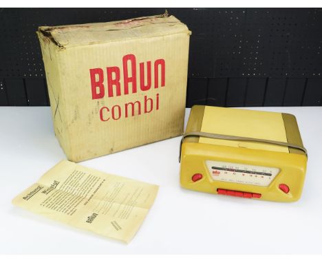 Braun  'Combi' portable radio and record player, together with original box and manual, circa 1957 