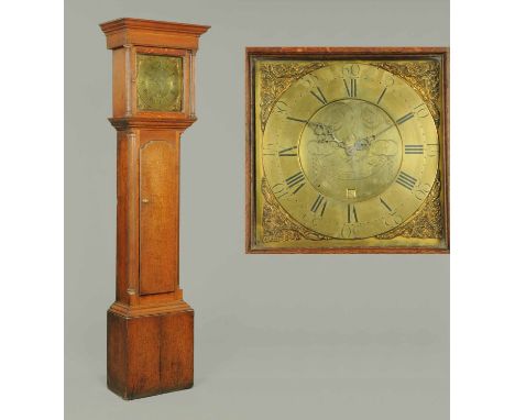 A George III longcase clock by Blaylock of Longtown, thirty hour movement, oak case.  Height 83 ins. CONDITION REPORT: This c