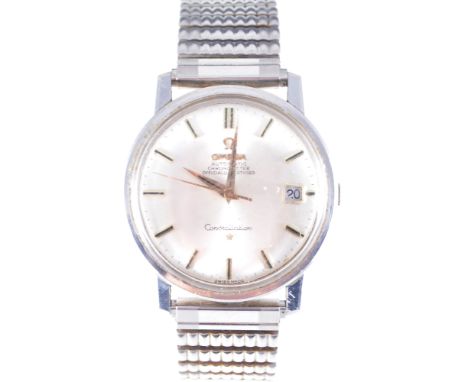 Omega - A Gentleman's Constellation Automatic Chronometer wrist watch, circular 30mm silvered baton dial with date aperture a