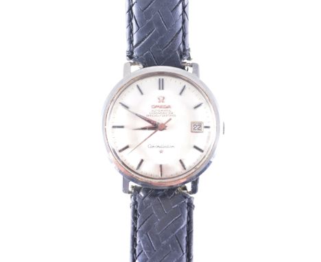 Omega - A Gentleman's Constellation Automatic Chronometer Officially Certified wrist watch, circular silvered baton dial with