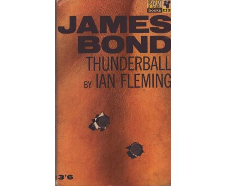 James Bond Thunderball paperback book by Ian Fleming 1963 Pan Books 1st printing. 233 pages. Slight foxing inside. Good condi