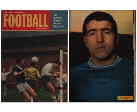 Terry Venables signed Charles Buchan Football magazine dated July 1964 signature inside. Good condition. All autographs come 