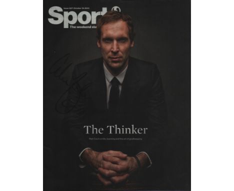 Petr Cech signed The Thinker Sport Magazine dated October 18 2013 signature on front cover. Good condition. All autographs co