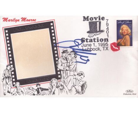 Joan Collins signed Marilyn Monroe Legends FDC PM Movie Station 79401 June 1, 1995 Lubbock, TX. Good condition. All autograph