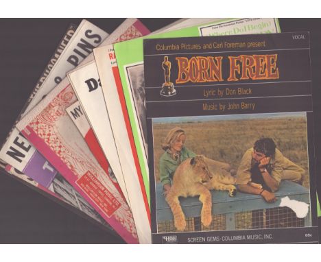 Vintage song sheet collection, Dad`s army March 1944 My Dreams are Getting Better all the time, 1958 Love Songs from The Bucc
