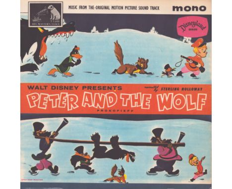 Walt Disney Peter and the Wolf Sorcerer's Apprentice 1963 Vinyl LP Record. Good condition. All autographs come with a Certifi