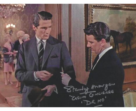 Stanley Morgan signed 10x8inch James Bond colour photo. Good condition. All autographs come with a Certificate of Authenticit