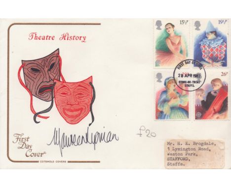 Maureen Lipman signed Theatre History FDC PM First Day of Issue 28 Apr 1982 Stoke On Trent Staffs. Good condition. All autogr