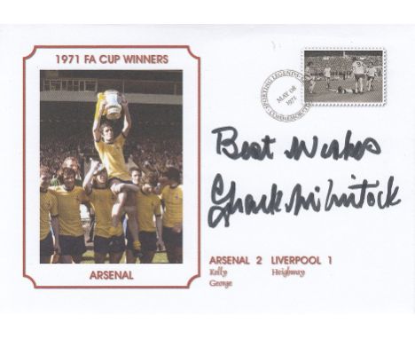 Autographed FRANK McLINTOCK Commemorative Cover : A superbly designed modern issue by Sporting Legends LTD in 2008, depicting