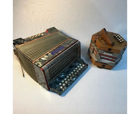 Vintage Viceroy accordion &amp; vintage squeeze box. 