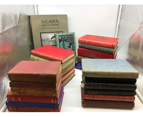 A lot of collectors books to include; Poetical Works of Robert Burns vols. I, II &amp; III, Scapa and a Camera, N or M? by Ag
