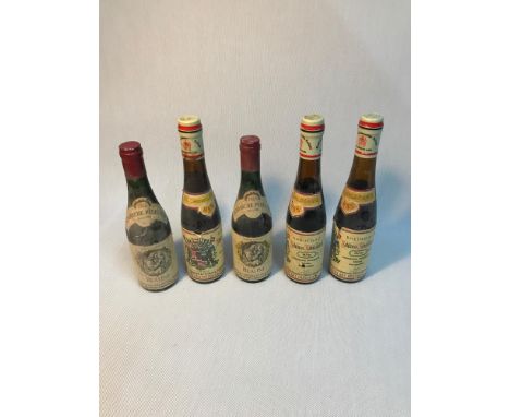 A Lot of 5 various vintage bottlings of wine includes two bottles of 1966 Patriarche pere &amp; fils beaune together with thr