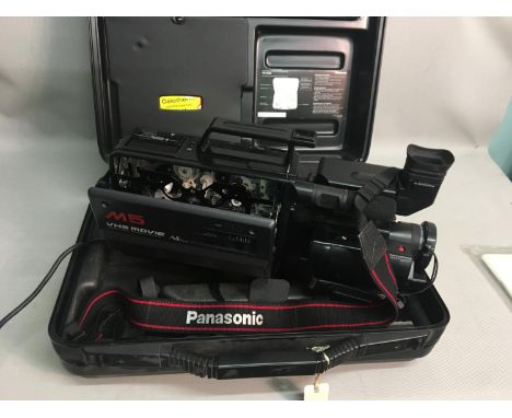 A Panasonic VHS video Camera (This model Takes The Full Size VHS Tape so can be used straight from recording to VHS Player) 