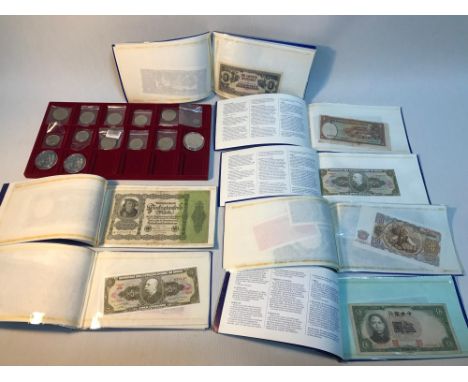 A Selection of vintage loose coins, together with various albums of the Bothmans Cambridge collection of banknotes. 