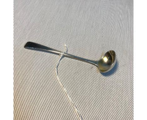 A Georgian silver small ladle, Maker William Eaton dated 1803. 