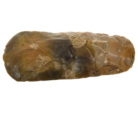 Antiquities: A Stone Age flint axe head, of typical tapering form and chipped design,length approximately 11cmCondition: 