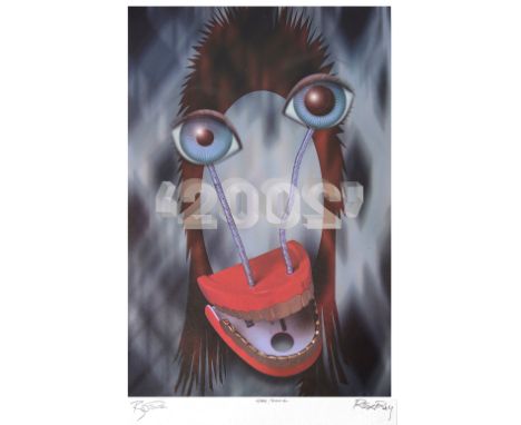 David Bowie (British, 1947-2016) and Rex Ray (American, 1956-2015)'Ziggy 2002', limited edition print , signed by both and nu