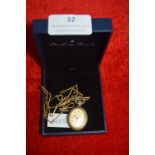 Vintage Style Pendant Watch and Chain